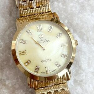 Croton Gold-Tone Quartz Timepiece